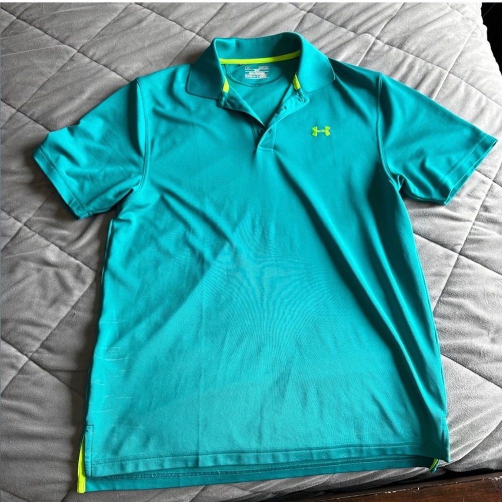 Under Armour Teal Blue/Green polo